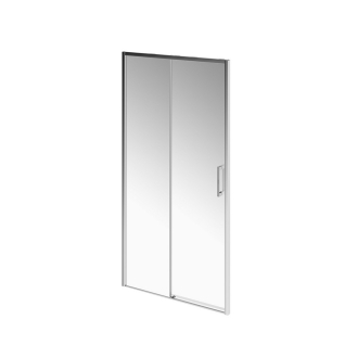 Душевая дверь LINDO раздвижная 100х195, Soft Close, покрытие Easy clean, хром