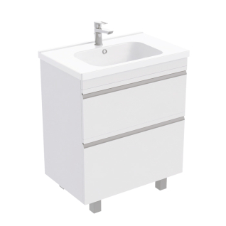 Тумба напольная VENUS 70 под умывальник Creavit IDEAL 70, УЛЬТРА белый глянец, LVE-WFCAB-70-101