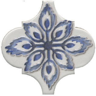 Арабески майолика 4 6,5x6,5 декор глянцевый VT\A319\65000