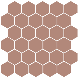 Агуста розовый 29,7x29,8 керамический гранит матовый (из 30 частей 5,2х6) 63010