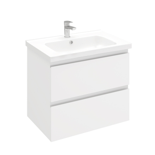 Тумба подвесная ELECTRA 70 под умыв-к Creavit Ideal 70, УЛЬТРА белый глянец, LE-WCAB-70-101