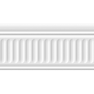 Бланше белый 9,9x20 бордюр глянцевый структурный 19048\3F