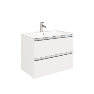 Тумба подвесная FELIS 75 под умыв-к Cerastyle Arte 75, белый шёлк, LFE-WCAB-75-411