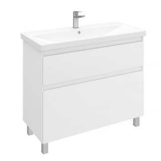 Тумба напольная Vitrum 100 под умывальник Cerastyle Elite 100, белый матовый
