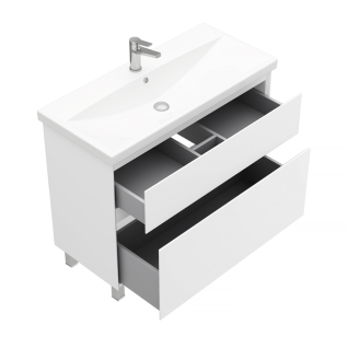 Тумба напольная Vitrum 100 под умывальник Cerastyle Elite 100, белый матовый