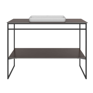 Металлический каркас напольный Plaza Next 120 черный под столешницу и умывальник