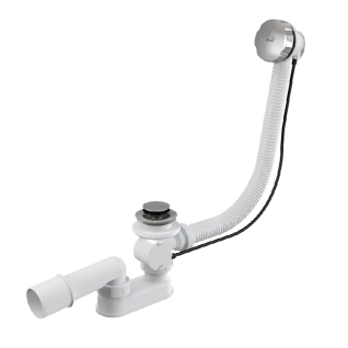 Сифон для ванны автомат металл A55K-BL-01