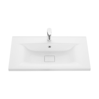 Умывальник Айрис М 80 на тумбу белый