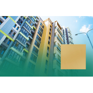 Уральские фасады UF015PR керамогранит горчичный полированный 60х120