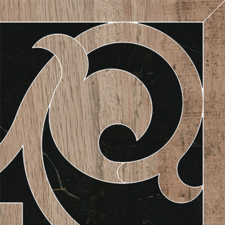 Греппи угол наборный 15,5x15,5 декор лаппатированный ID119T