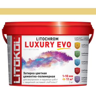 Фуга Litochrom Luxury Evo 320 шампань 2 кг 