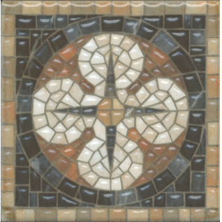 Стемма 9,8x9,8 вставка лаппатированный HGD\A439\1146H