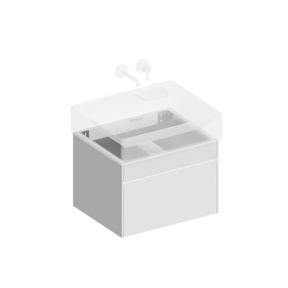 Тумба подвесная Logica 60 под умывальник белоснежный
