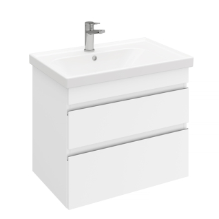 Тумба подвесная SARGAS 70 под умыв-к Cerastyle Frame 70, УЛЬТРА белый глянец, LS-WCAB-70-101