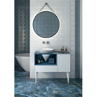 Металлический каркас напольный Cono черный для умывальника и столешницы