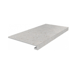 Терраццо бежевый светлый 33x60 ступень фронтальная клееная матовый SG631820R\GCF