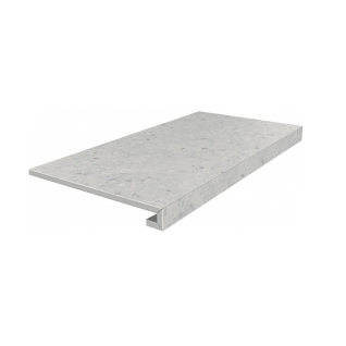 Терраццо серый светлый 33x60 ступень фронтальная клееная матовый SG632420R\GCF