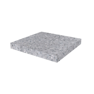 Терраццо серый 33x33 ступень угловая клееная матовый SG632620R\GCA