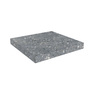 Терраццо серый темный 33x33 ступень угловая клееная матовый SG632820R\GCA