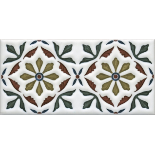 Клемансо орнамент 7,4x15 декор матовый STG\B618\16000