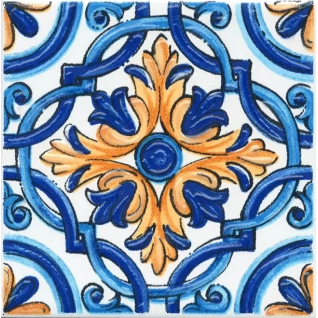 Капри майолика 9,8x9,8 вставка глянцевый STG\A490\1146H