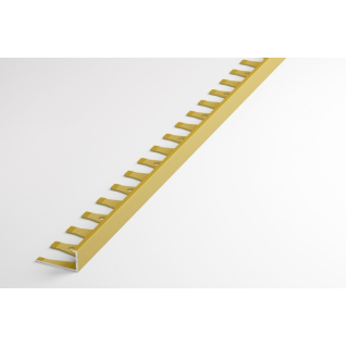 Профиль алюминиевый L-образный окантовочный гнущийся золото ПК 02.2700.02л