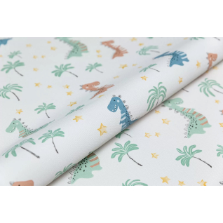 Обои виниловые Уик-Энд мотив разноцветный дино KM7812