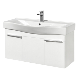 Тумба подвесная Беверли 100 белая под умывальник Беверли