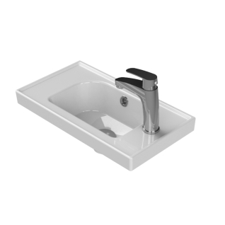 Умывальник Frame 50 правый подвесной белый