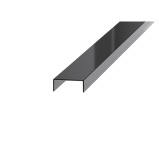 Профиль Pro-Line нержавеющая сталь декоративный черный глянец PRBL-0001, 10 мм