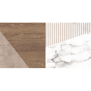 Savage узор коричневый 25x50 плитка матовый