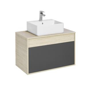 Тумба подвесная Лофт Урбан Графит\Орегон 80  под умывальник