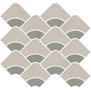 Таделакт наборный серый светлый, зеленый светлый 28x30 декор матовый KMD2HID006BR