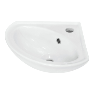 Умывальник Веер 36 угловой белый