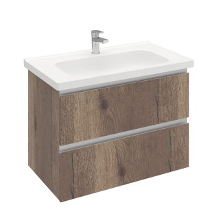 Тумба подвесная Electra 80 под умывальник Creavit Ideal 80, дуб Рока