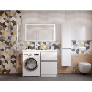 Умывальник Лондри 120 левый, белый