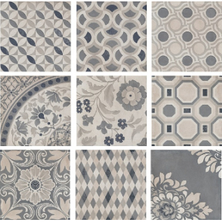 Коллиано орнамент 30x30 керамический гранит матовый SG914500N