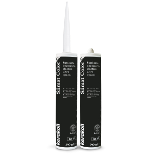Герметик силиконовый KeraKoll Silmat Color матовый КК12 Черный 290 мл