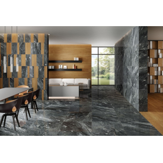 Скайфолл Неро Татами 20x80 мозаика натуральный