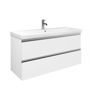 Тумба подвесная ELECTRA 120 под умыв-к с CeraStyle Elite 120, УЛЬТРА белый глянец, LE-WCAB-120-101