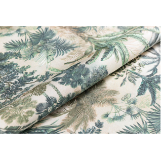 Обои виниловые Оазис мотив темный зеленый KM6205