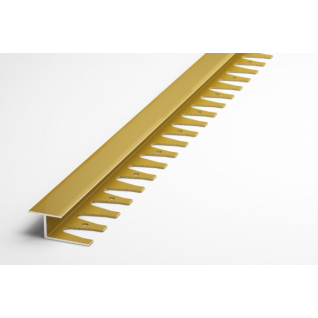 Профиль алюминиевый Т-образный стыковочный гнущийся золото ЛК 15.2700.02л