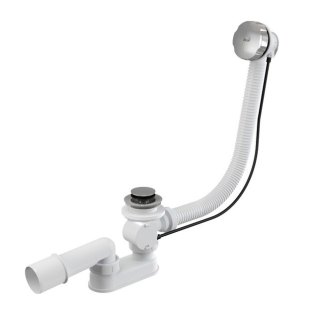 Сифон для ванны автомат металл A55K-80-BL-01