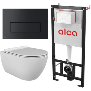 Комплект City безободковый белый + Alca 578 