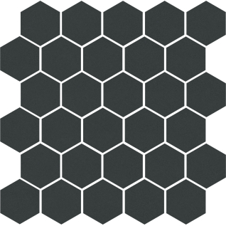 Агуста черный 29,7x29,8 керамический гранит матовый (из 30 частей 5,2х6) 63001