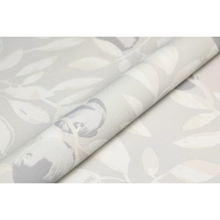 Обои виниловые Шафран мотив серый, апельсины KM8501