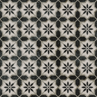 Фреджио 1 белый, черный 20x20 декор лаппатированный VT\A294\SG1544N