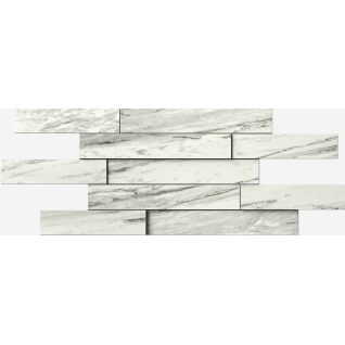 Скайфолл Бьянко Брик 3D 28x78 мозаика патинированный