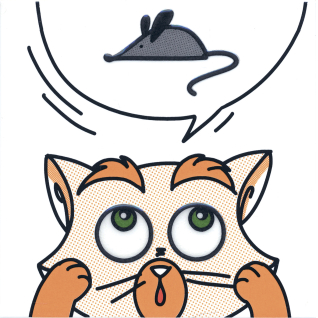 Кошки-мышки "Мышка" 20x20 декор матовый NT\A132\5009