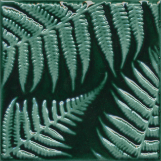 Сантана структура 3 зеленый темный 15x15 декор глянцевый SFD001